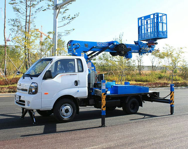 Автовышка АГП 18 м Dasan 180 на базе Kia Bongo