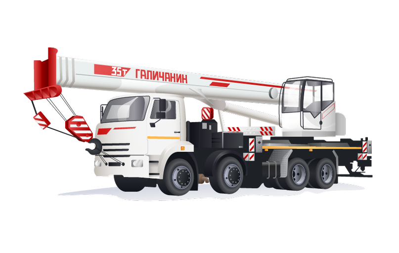 Автокран 35 т 33,5 м Галичанин КС-55721-1В (пионер)